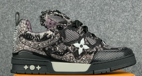 Louis Vuitton LV Skate Sneaker "Black Swarovski Monogram"