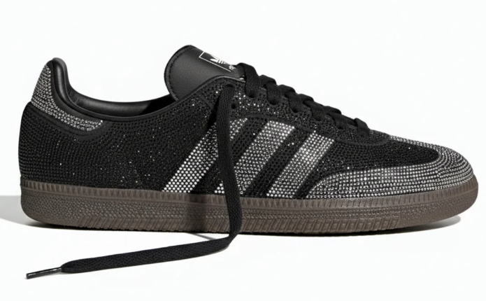 Adidas Samba OG "Black / Silver Rhinestone" Women's Sneakers