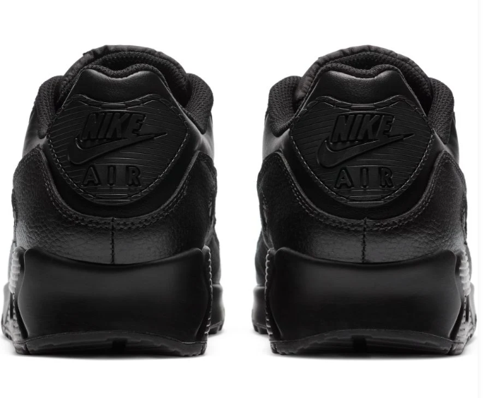 Men's Nike Air Max 90 LTR – Triple Black Leather