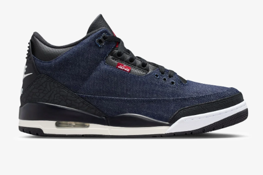 Air Jordan 3 x Levi's® Retro "Indigo Gym Red"
