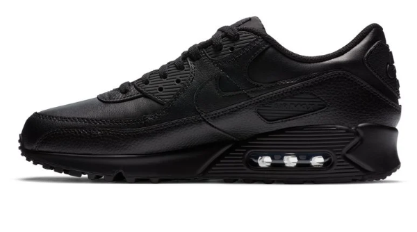 Men's Nike Air Max 90 LTR – Triple Black Leather