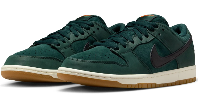 Nike SB Dunk Low Pro Orange Label – Dark Fir / Black / Sail
