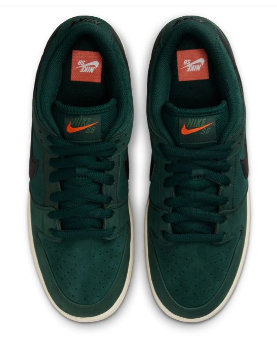 Nike SB Dunk Low Pro Orange Label – Dark Fir / Black / Sail