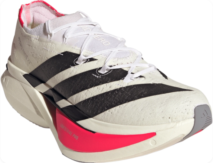 Adidas Adizero Prime X 3 Strung "White / Lucid Red" Running Shoes