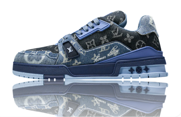 Louis Vuitton LV Trainer Low 'Monogram Denim Blue' (1AC4YW)
