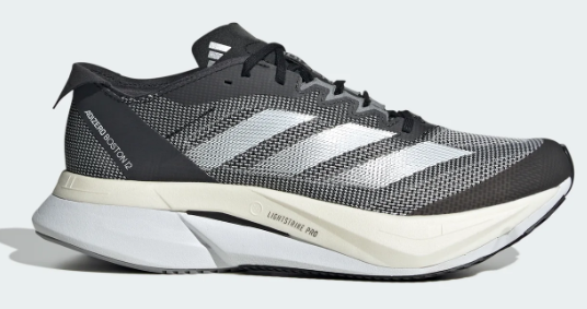 Adidas Adizero Boston 12 – Carbon / White / Core Black