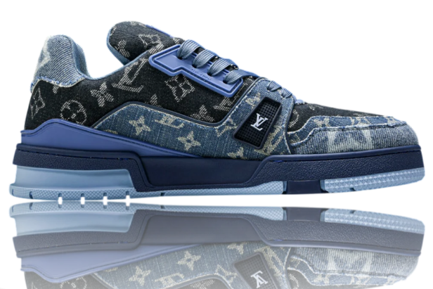 Louis Vuitton LV Trainer Low 'Monogram Denim Blue' (1AC4YW)