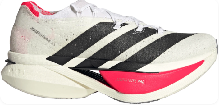 Adidas Adizero Prime X 3 Strung "White / Lucid Red" Running Shoes