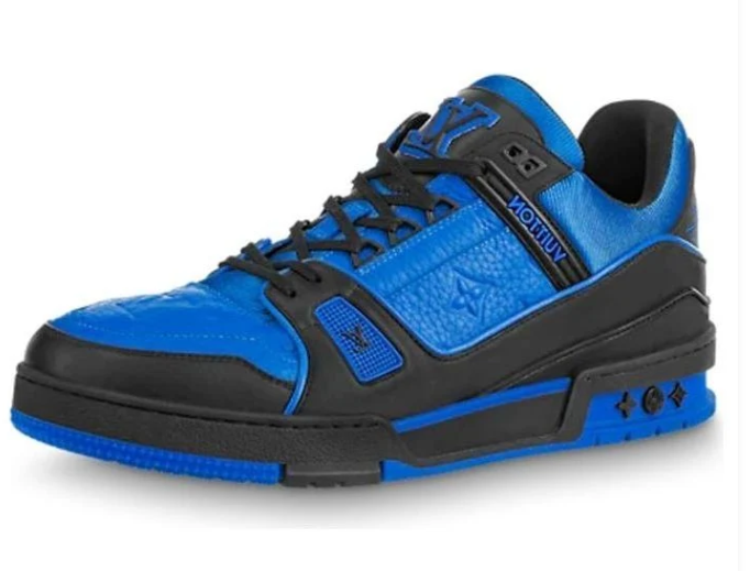 Louis Vuitton Trainers "Blue Monogram & Black" 1A8WF5