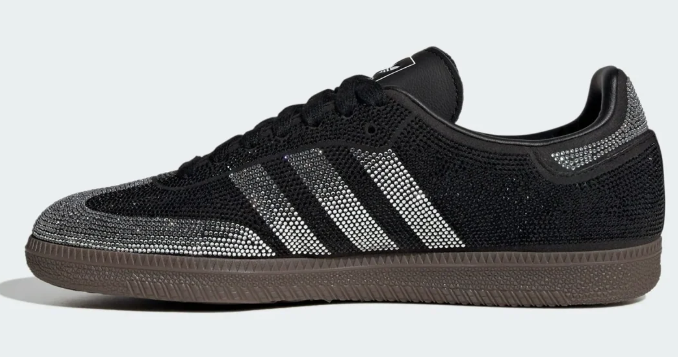 Adidas Samba OG "Black / Silver Rhinestone" Women's Sneakers